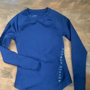 Under Armour Dri Fit Long Sleeve Blue XS Top